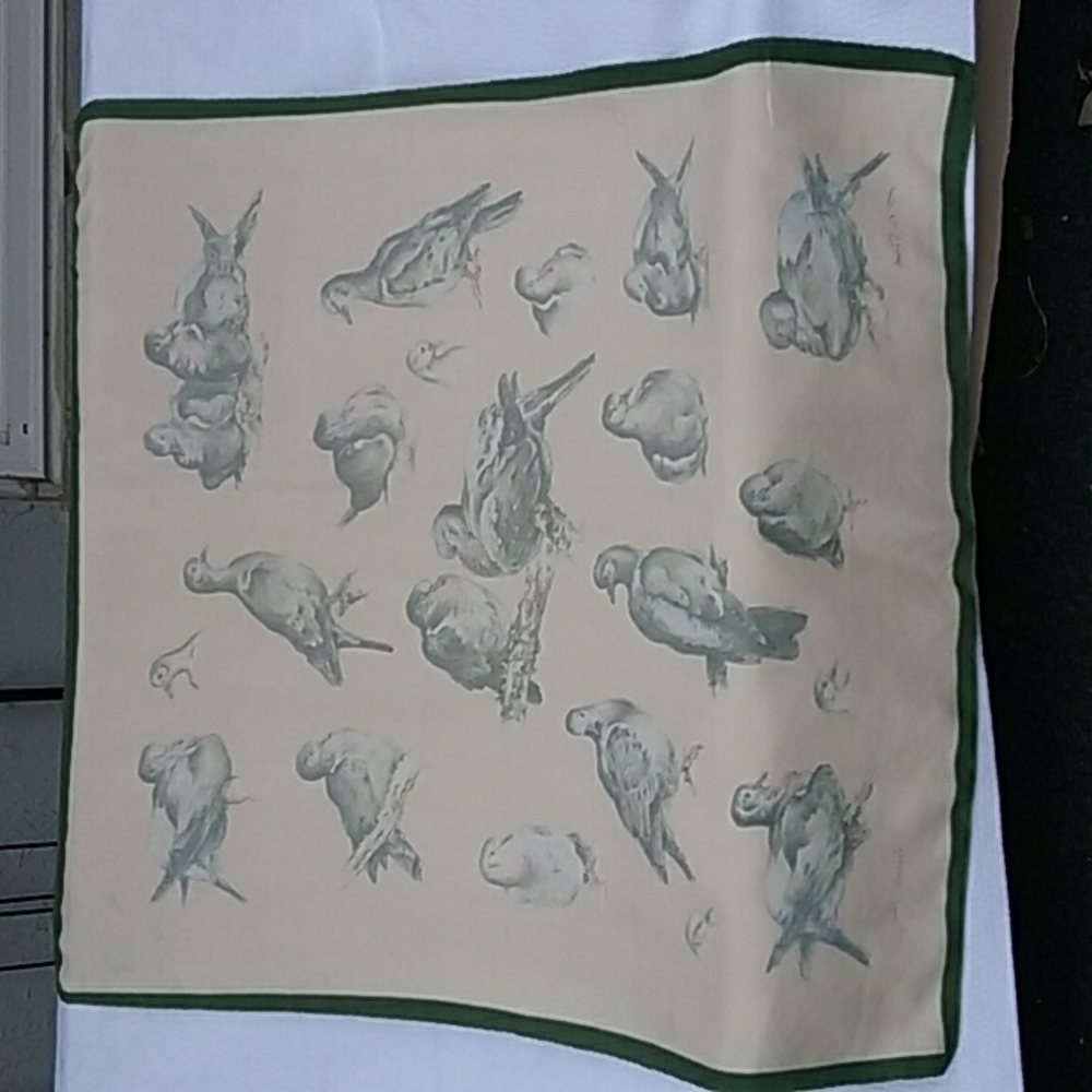 Hermes Les Tourterelles Scarf 1956 Xavier de Poret - Picture 10 of 13